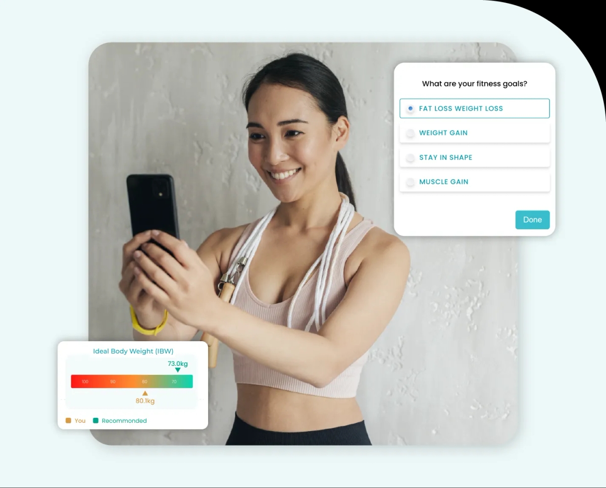 How It Works - Choose your goal on toneop: fit app