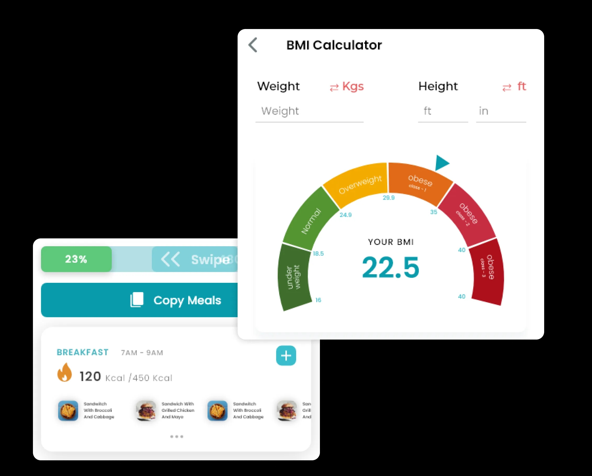ToneOp: nutrition, meal tracker and BMI calculator App