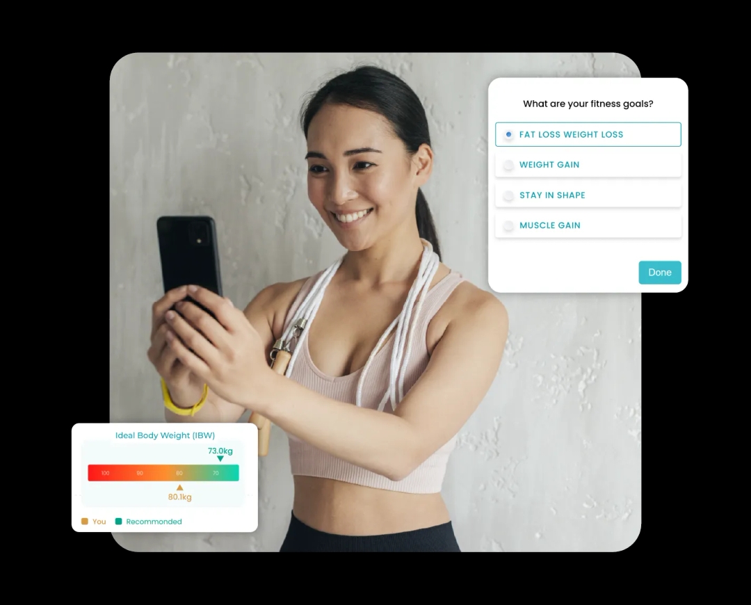 How It Works - Choose your goal on toneop: fit app